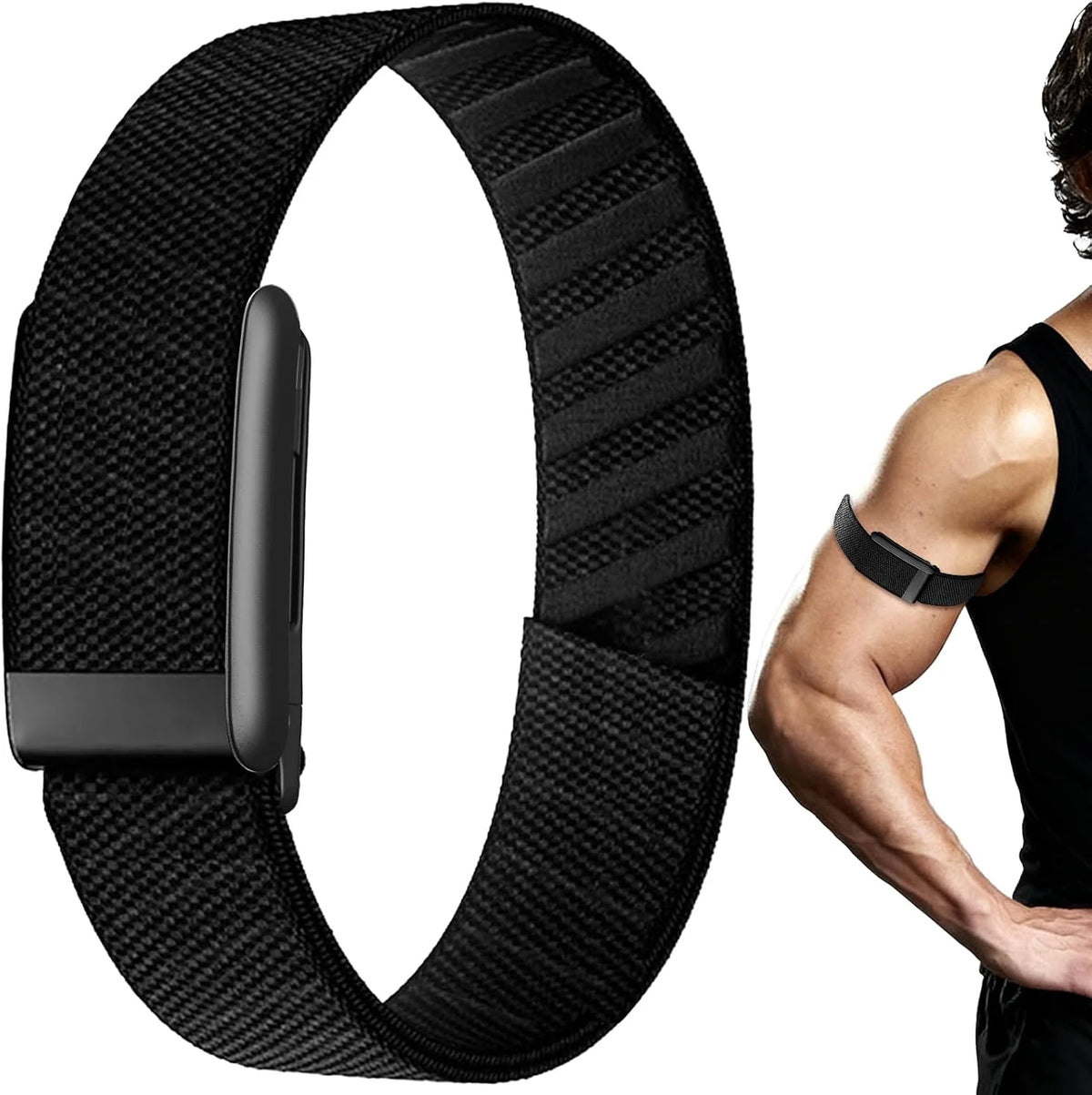 Nylon Sport Bicep Bands for Whoop 5.0/MG/One/Peak/Life Band(Length 45cm)